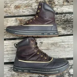 2010 Nike ACG Woodside Men’s Brown Leather Waterproof Duck Boots Size 11 S1 Nike ACG | Shoes | 20 Nike Acg Woodside Mens Brown Leather  main image 2